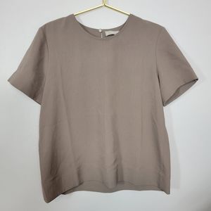 2 Everlane Gray Triacetate Blouse